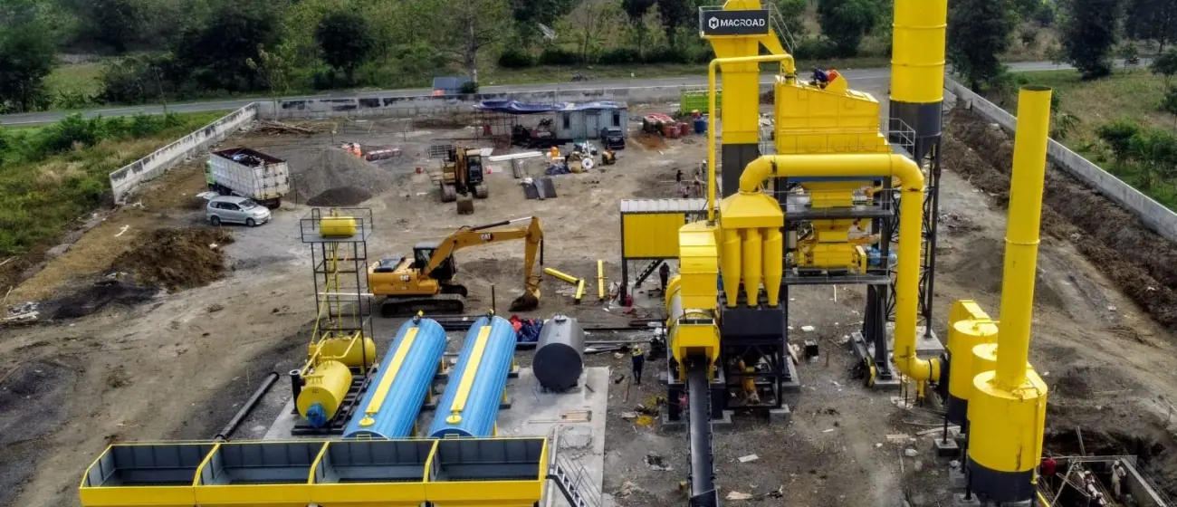 ALQ100 Asphalt Mixing Plant in Indonesia