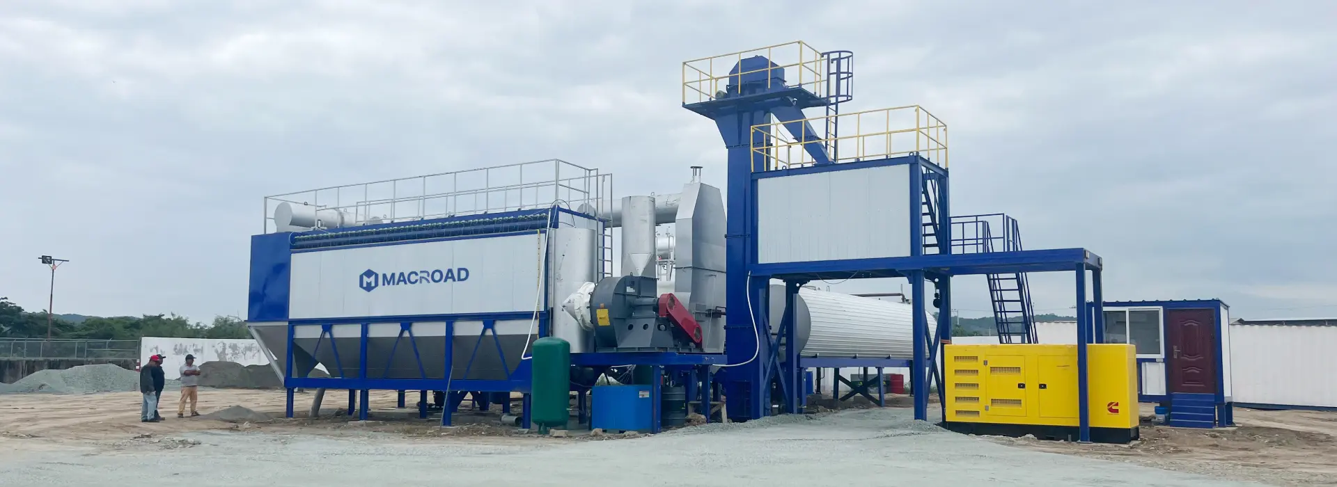 mobile asphalt mixing plant